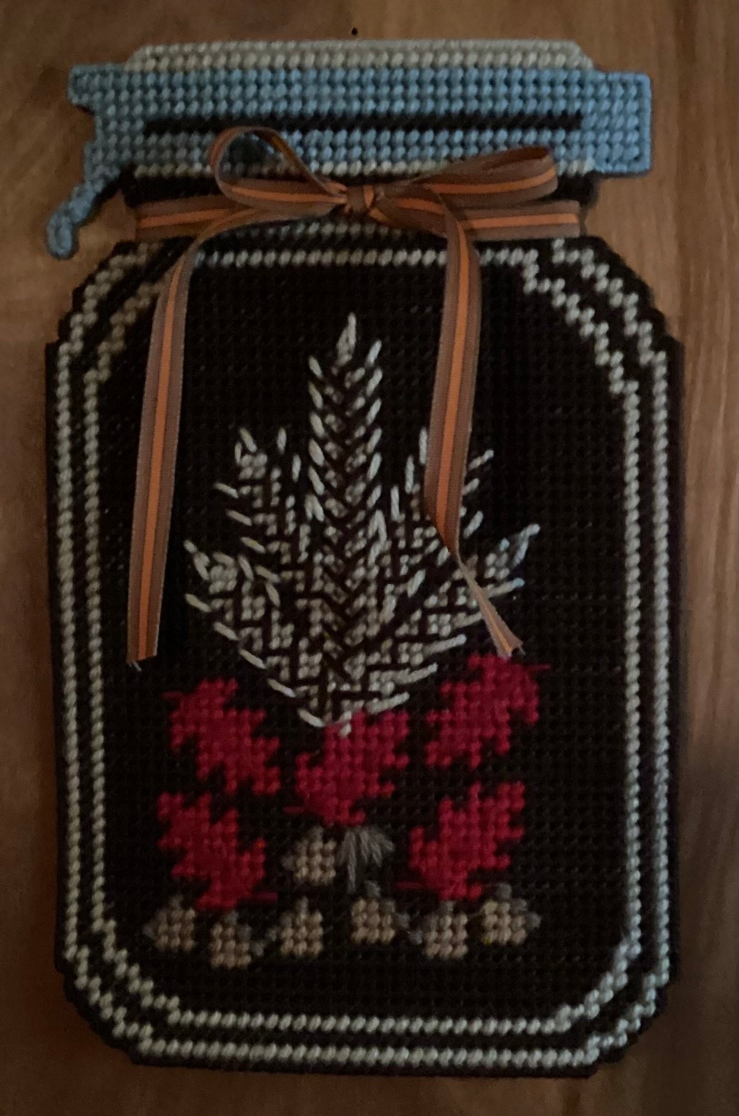 Autumn mason jar- Wheat