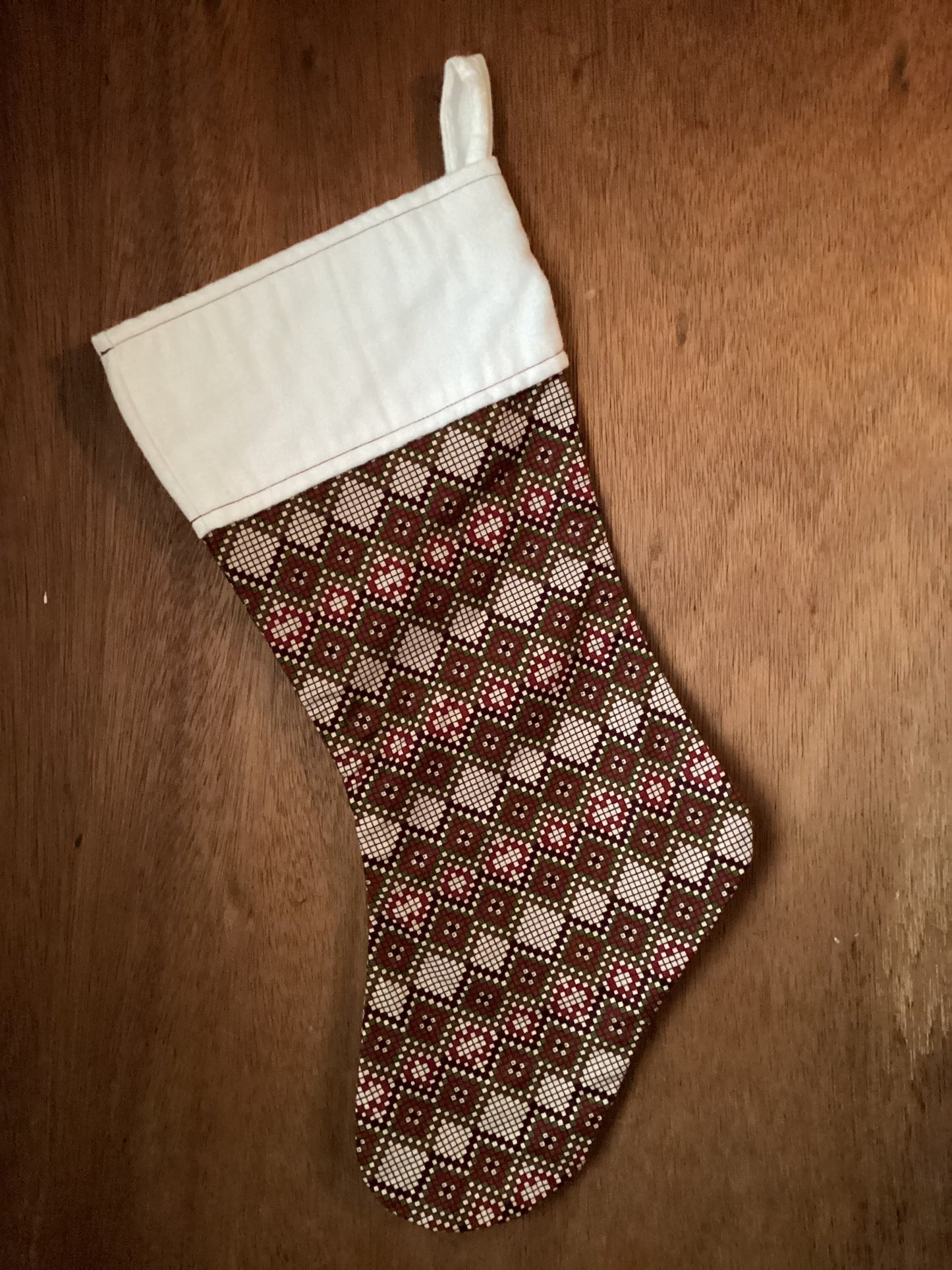 Fabric Christmas Stocking
