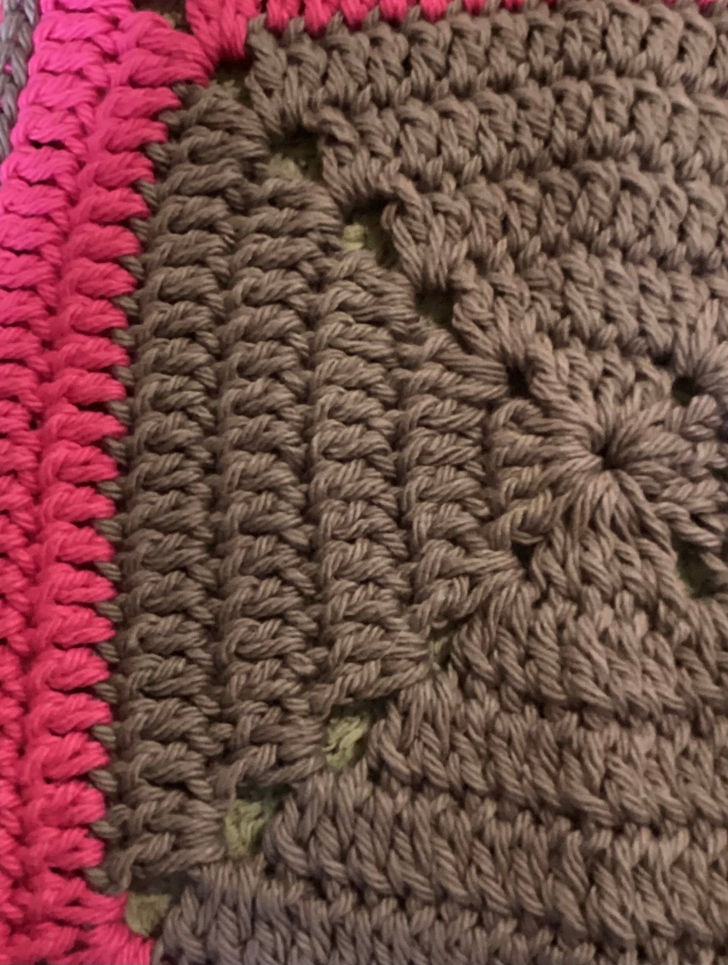 Cotton Dishcloths - Hot Pink