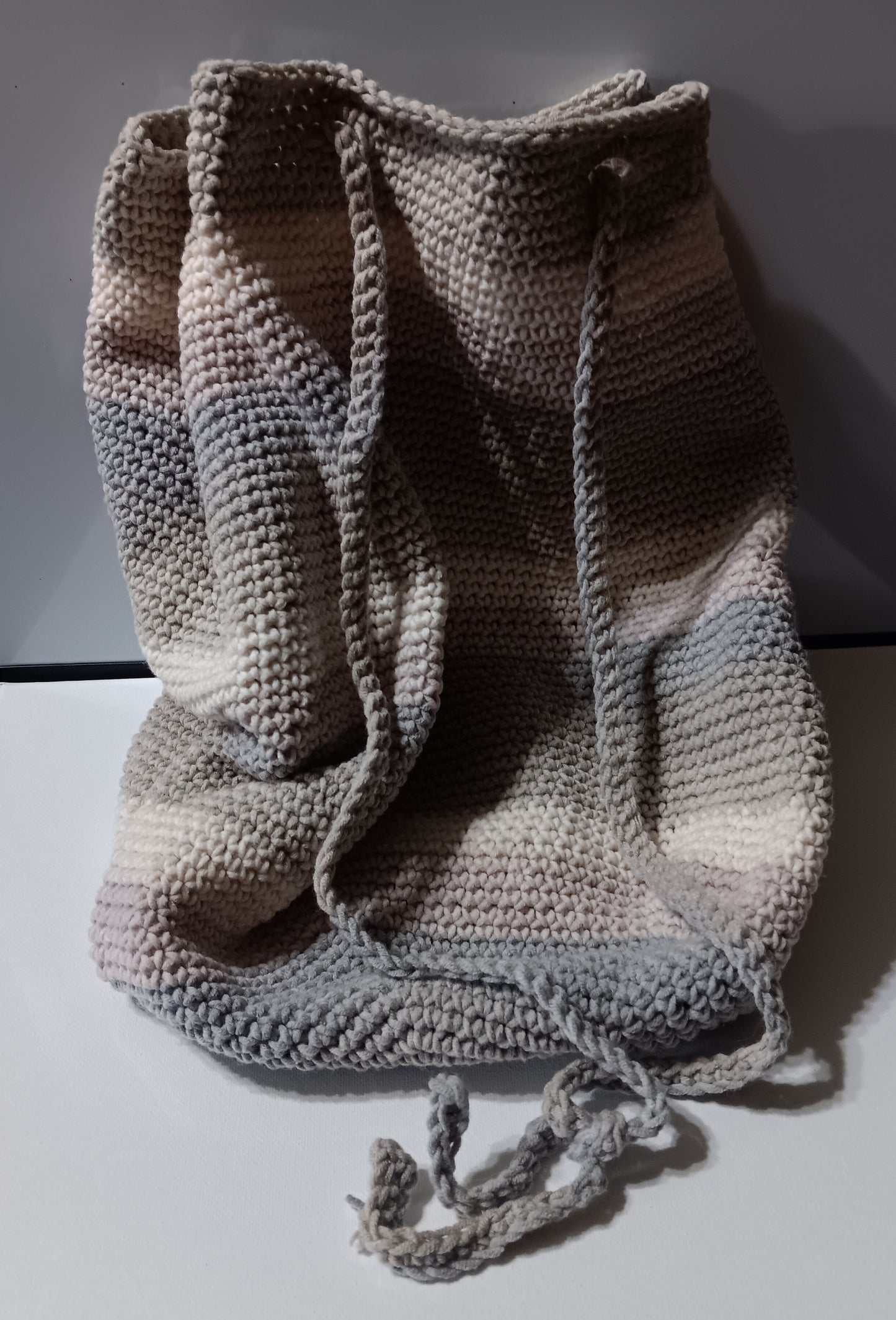 Crocheted Drawstring Bag