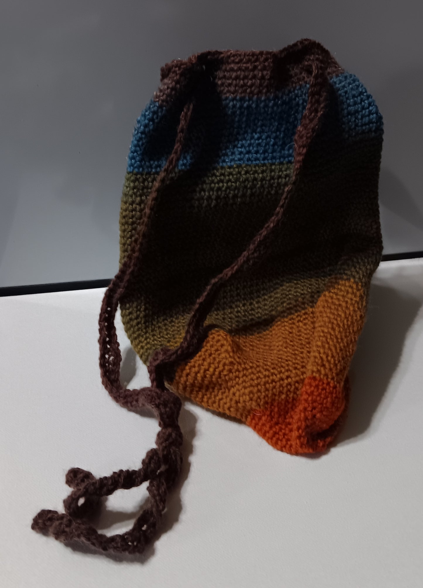 Crocheted Drawstring Bag