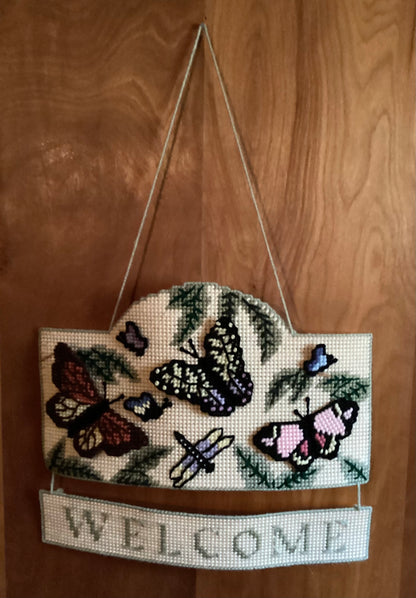 Butterfly Welcome Wall Hanging