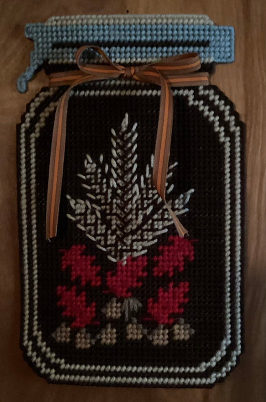 Autumn mason jar- Wheat