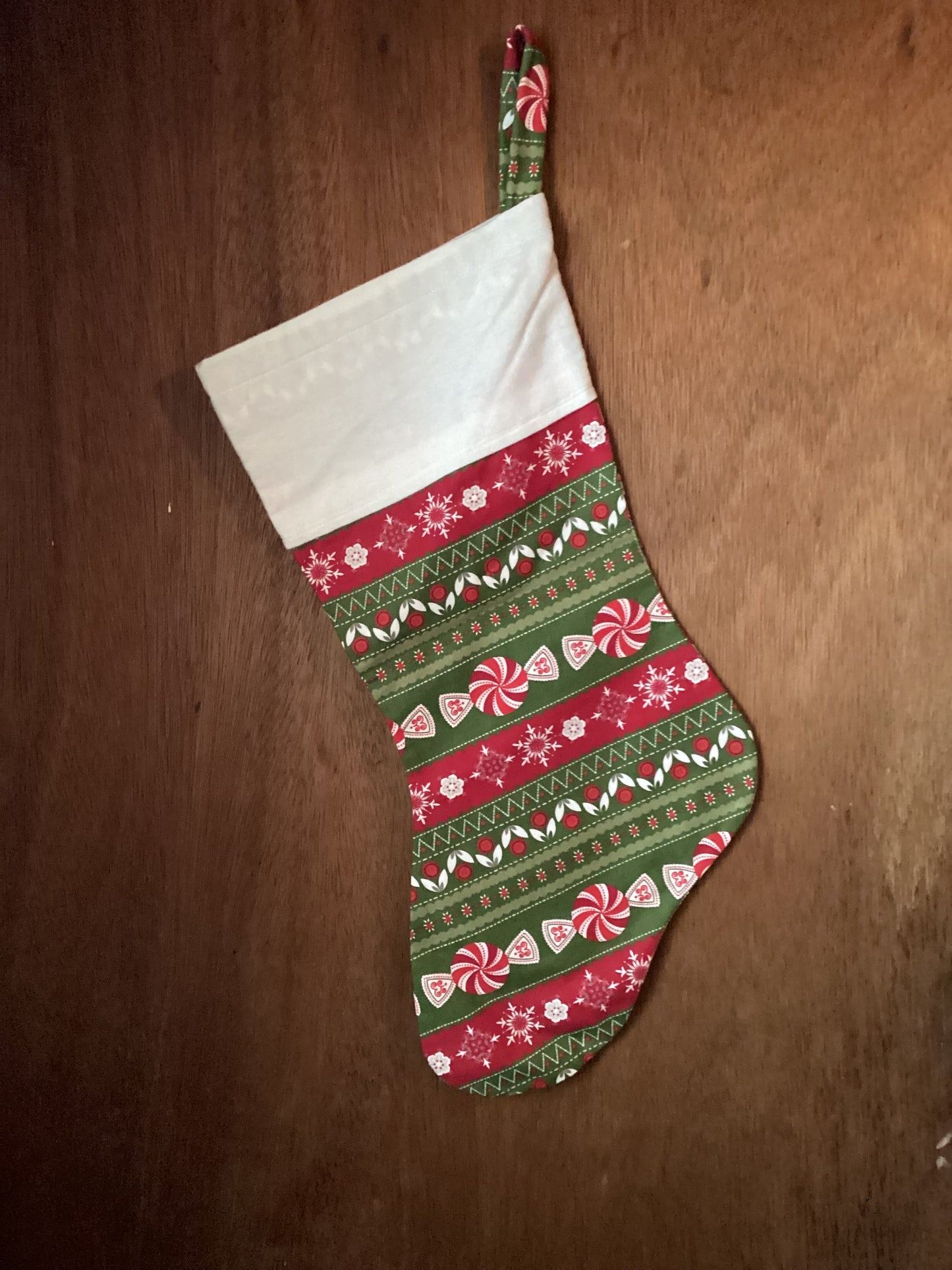Fabric Christmas Stocking