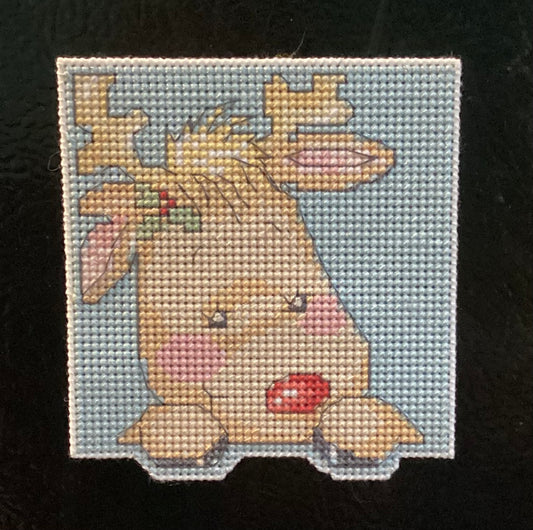 Rudolph and Snowman Refrigerator Magnets