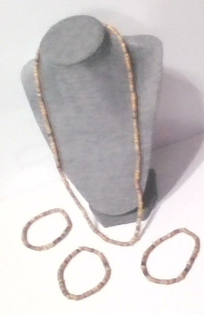 Beaded Necklace and Bracelets Set