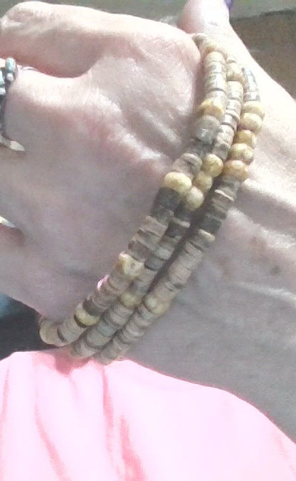Beaded Necklace and Bracelets Set